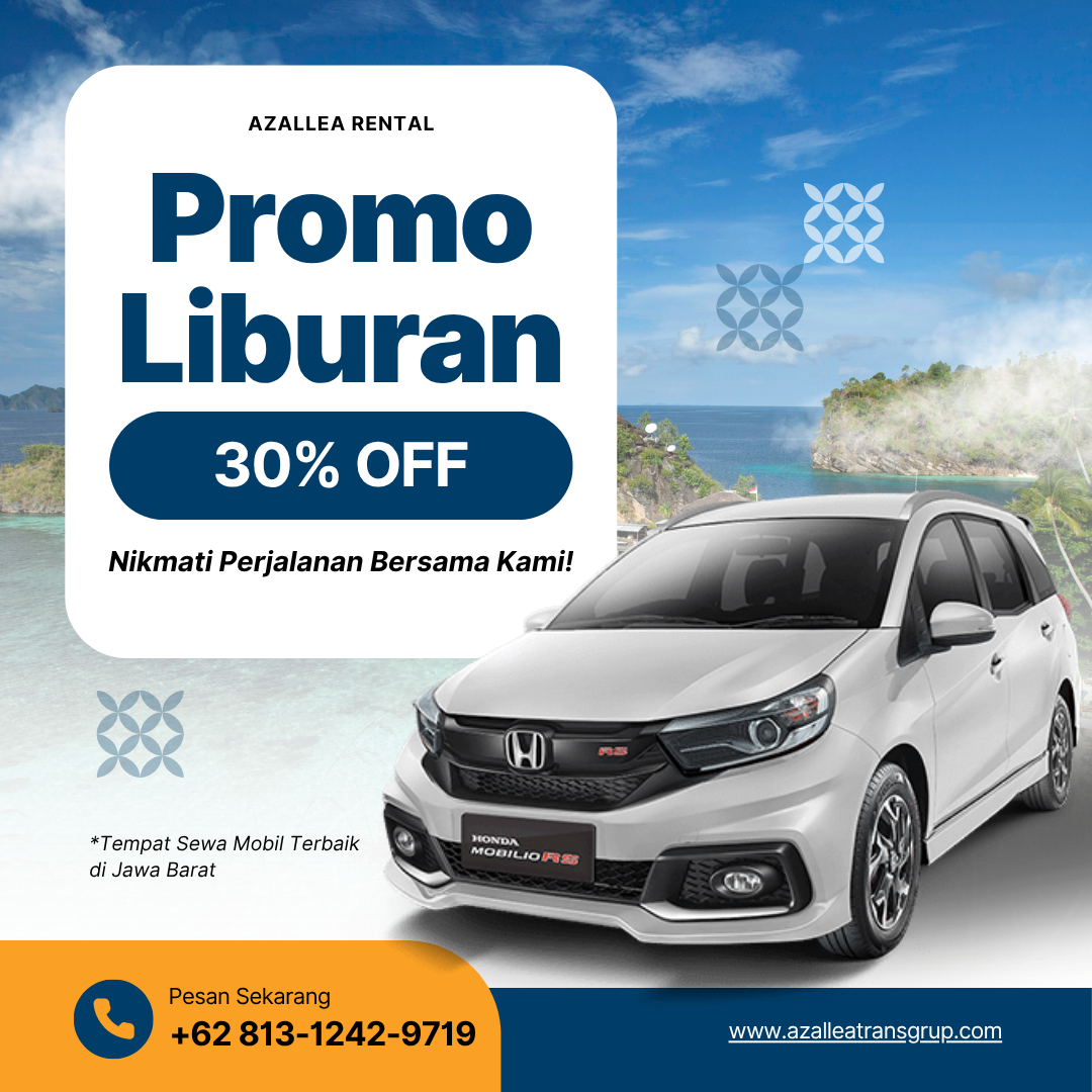 biru fotosentris instagram post promo liburan rental mobil