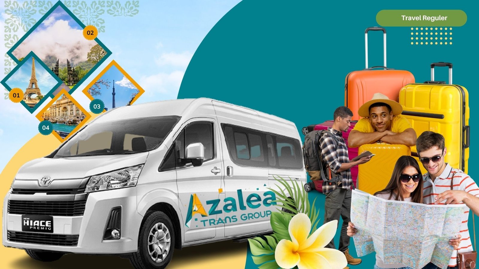 green modern tour & travel agency presentation
